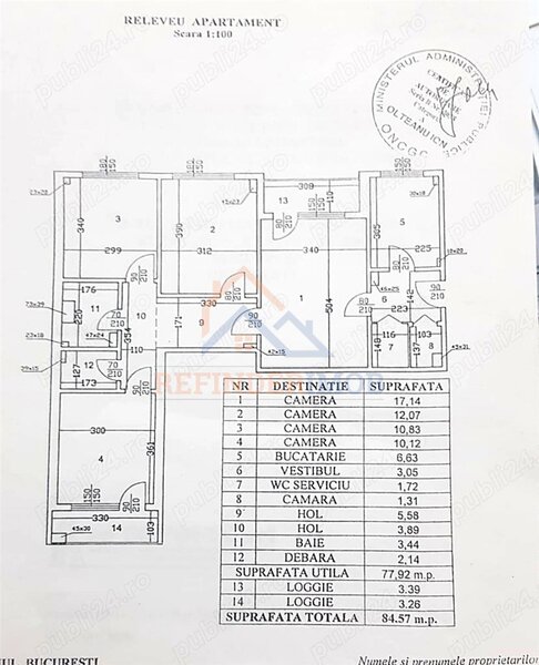 Militari, Piata Veteranilor, vanzare apartament cu 4 camere.